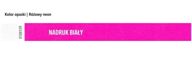 Nadruk biały Neon Pink Opaska.png