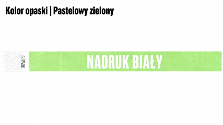 Nadruk biały Pastel Green Opaska.png