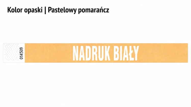 Nadruk biały Pastel Orange Opaska.png