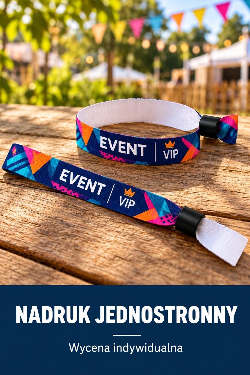Nadruk jednostronny — opaski materiałowe